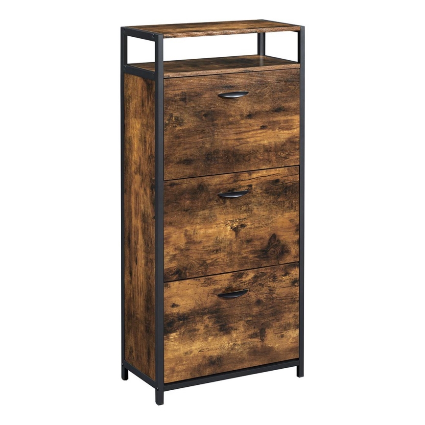 FIRA Shoe Cabinet Brown/Black