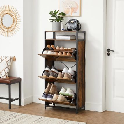FIRA Shoe Cabinet Brown/Black