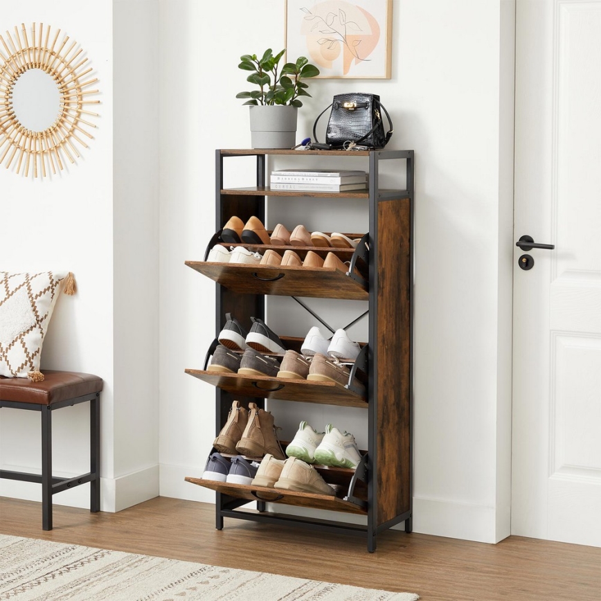 FIRA Shoe Cabinet Brown/Black