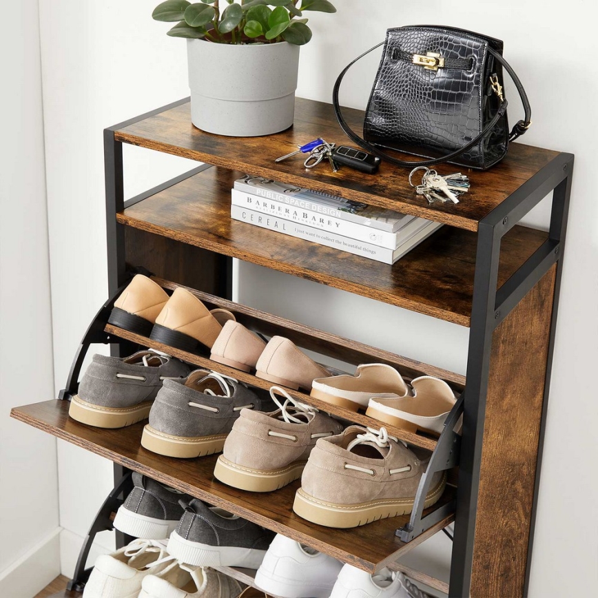 FIRA Shoe Cabinet Brown/Black