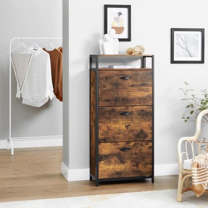 FIRA Shoe Cabinet Brown/Black