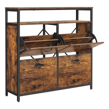 FIRA Shoe Cabinet, Brown/Black