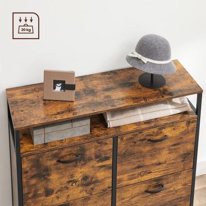 FIRA Shoe Cabinet, Brown/Black