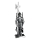 Fireplace cast iron tools 4 pcs knight silver