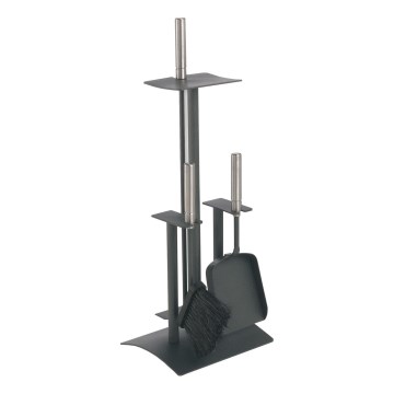 Fireplace tools 4 pcs anthracite