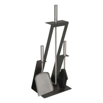Fireplace tools 4 pcs anthracite