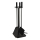 Fireplace tools 4 pcs black