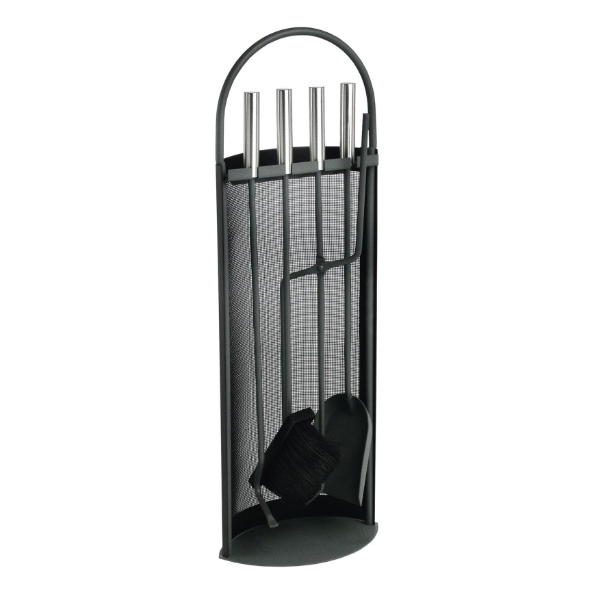 Fireplace tools 5 pcs anthracite