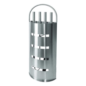 Fireplace tools 5 pcs shiny chrome
