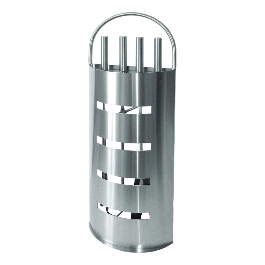 Fireplace tools 5 pcs shiny chrome