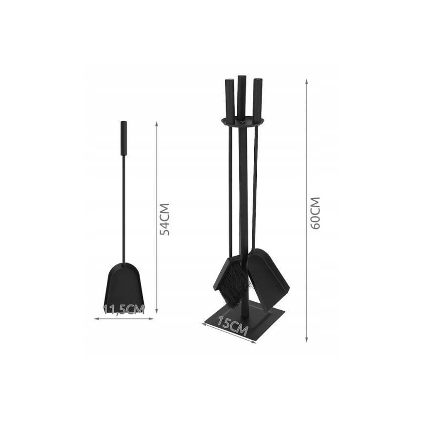 Fireplace tools stainless steel 4 pcs