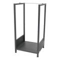 Firewood rack 39x35x76 cm black