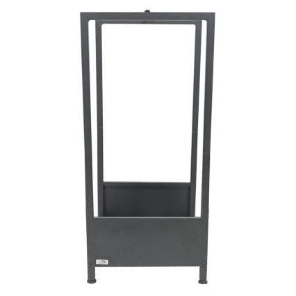Firewood rack 39x35x76 cm black
