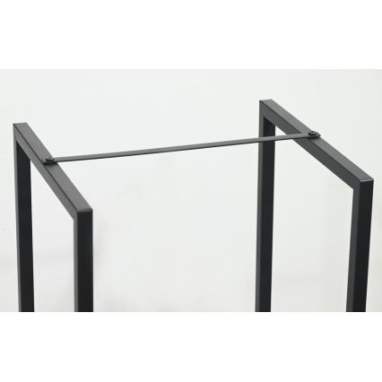 Firewood rack 39x35x76 cm black