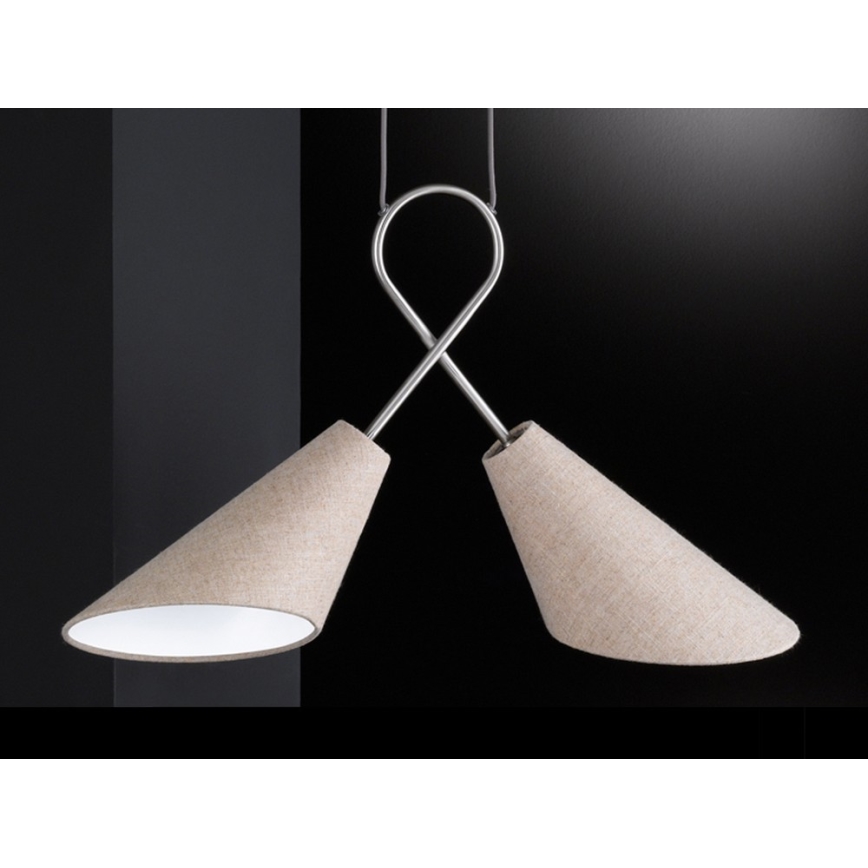 Fischer & Honsel 65170 - Chandelier on a string SAGA 2xE27/12W/230V
