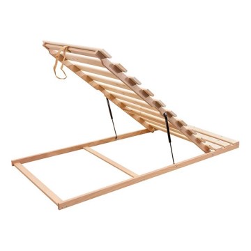 Fixed slatted bed base with tilt from legs HOVDEN 200x90 cm