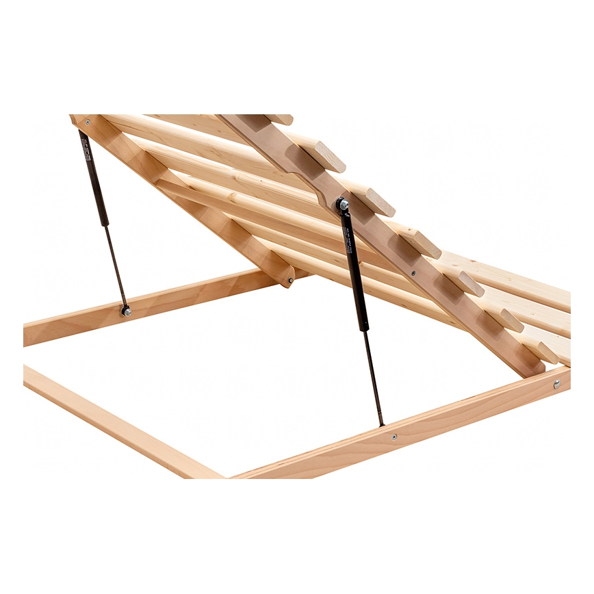 Fixed slatted bed base with tilt from legs HOVDEN 200x90 cm