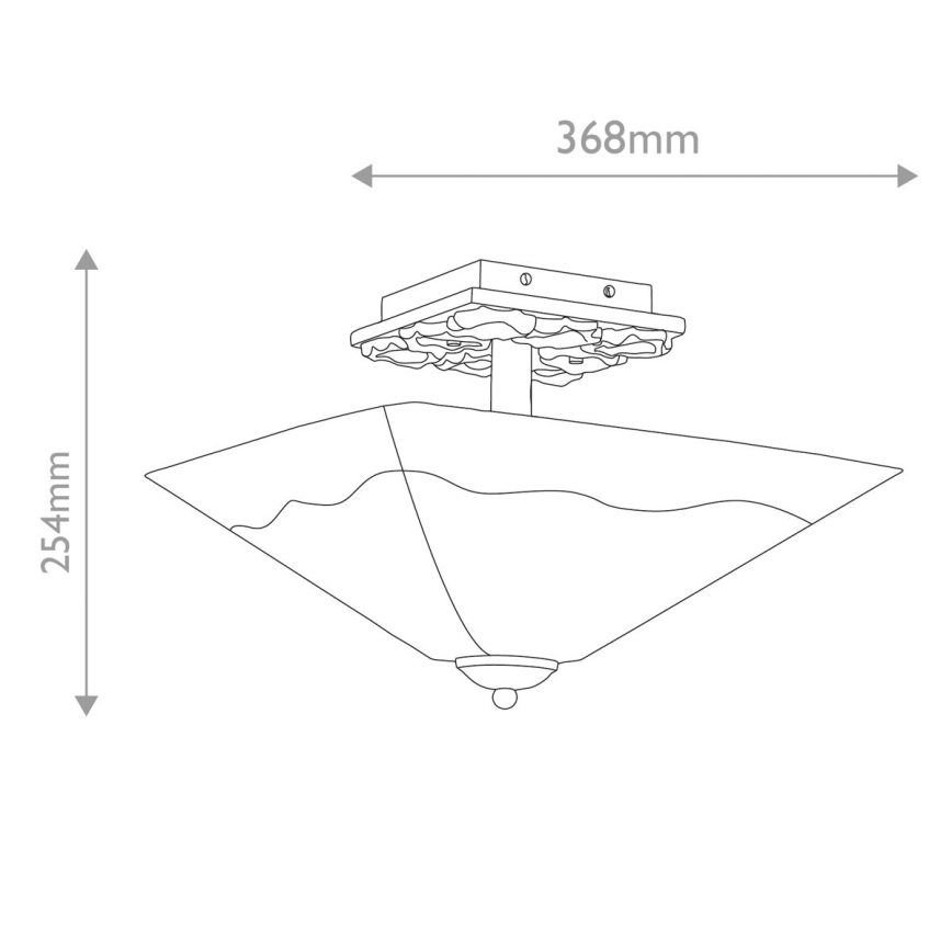 Flambeau STAR-F-S-DG - STAR ceiling light 2xE27/40W/230V copper