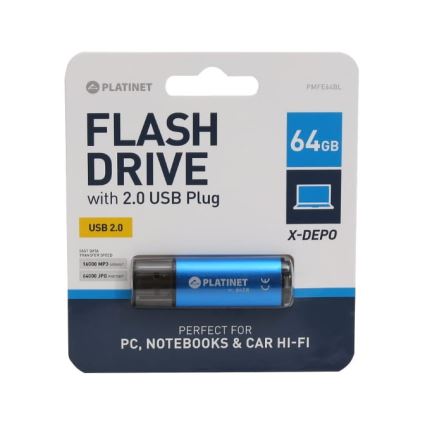 Flash Drive USB 64GB Blue