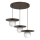 FLAT 3-Light Pendant on Cable, 3x E27 / 15W / 230V, Brown
