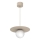 FLAT cable-hung pendant light 1xE27/15W/230V beige