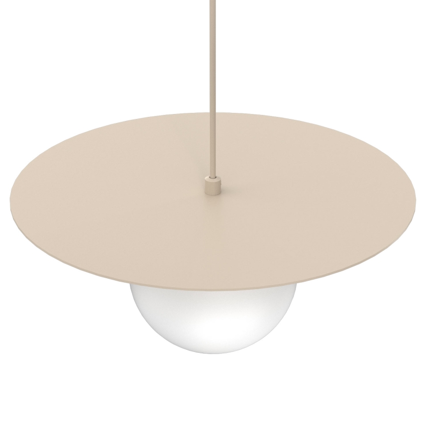 FLAT cable-hung pendant light 1xE27/15W/230V beige