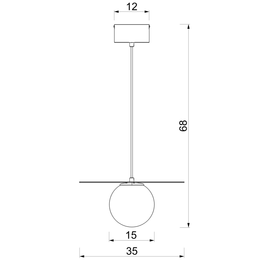 FLAT cable-hung pendant light 1xE27/15W/230V beige