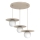 FLAT cable pendant 3xE27/15W/230V, beige