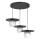 FLAT cable pendant 3xE27/15W/230V Black
