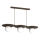 FLAT cable pendant light 3xE27/15W/230V, brown