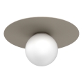 FLAT Ceiling Light 1xE27/15W/230V Ø 35 cm Beige