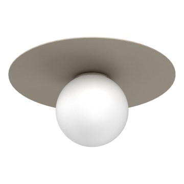 FLAT Ceiling Light 1xE27/15W/230V Ø 35 cm Beige