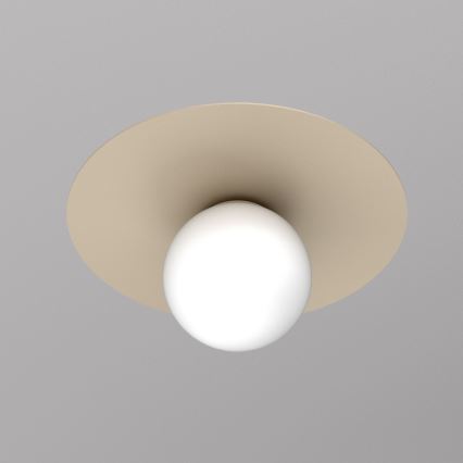 FLAT Ceiling Light 1xE27/15W/230V Ø 35 cm Beige