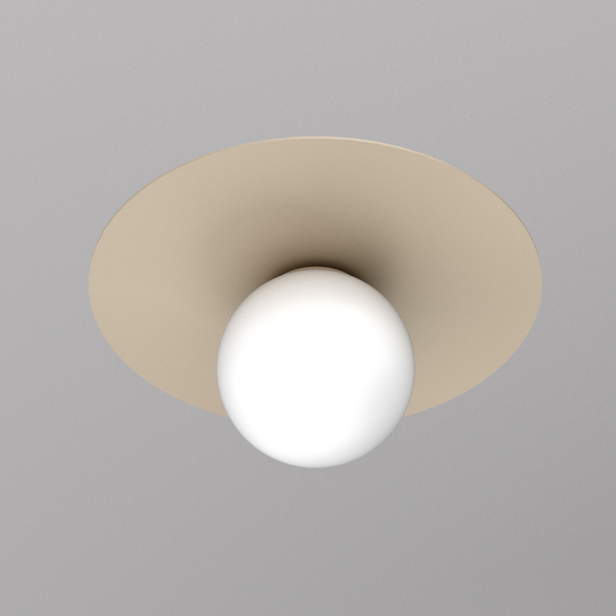 FLAT Ceiling Light 1xE27/15W/230V Ø 35 cm Beige