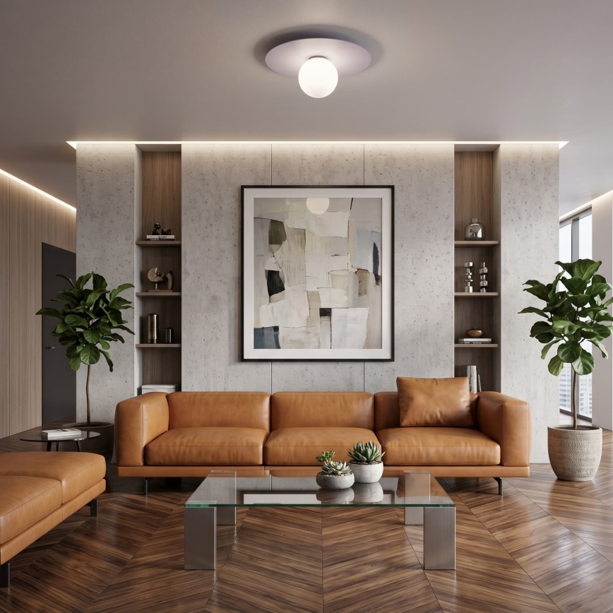 FLAT Ceiling Light 1xE27/15W/230V, Ø 35 cm, Cream