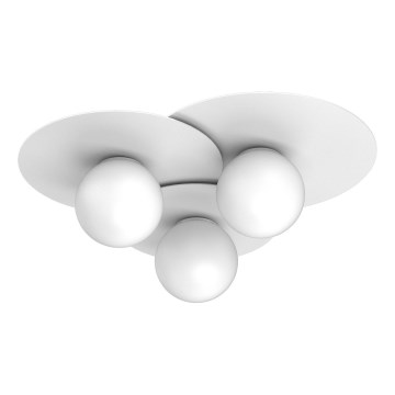FLAT Ceiling Light, 3xE27/15W/230V, 55x60 cm, White