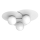 FLAT Ceiling Light, 3xE27/15W/230V, 55x60 cm, White