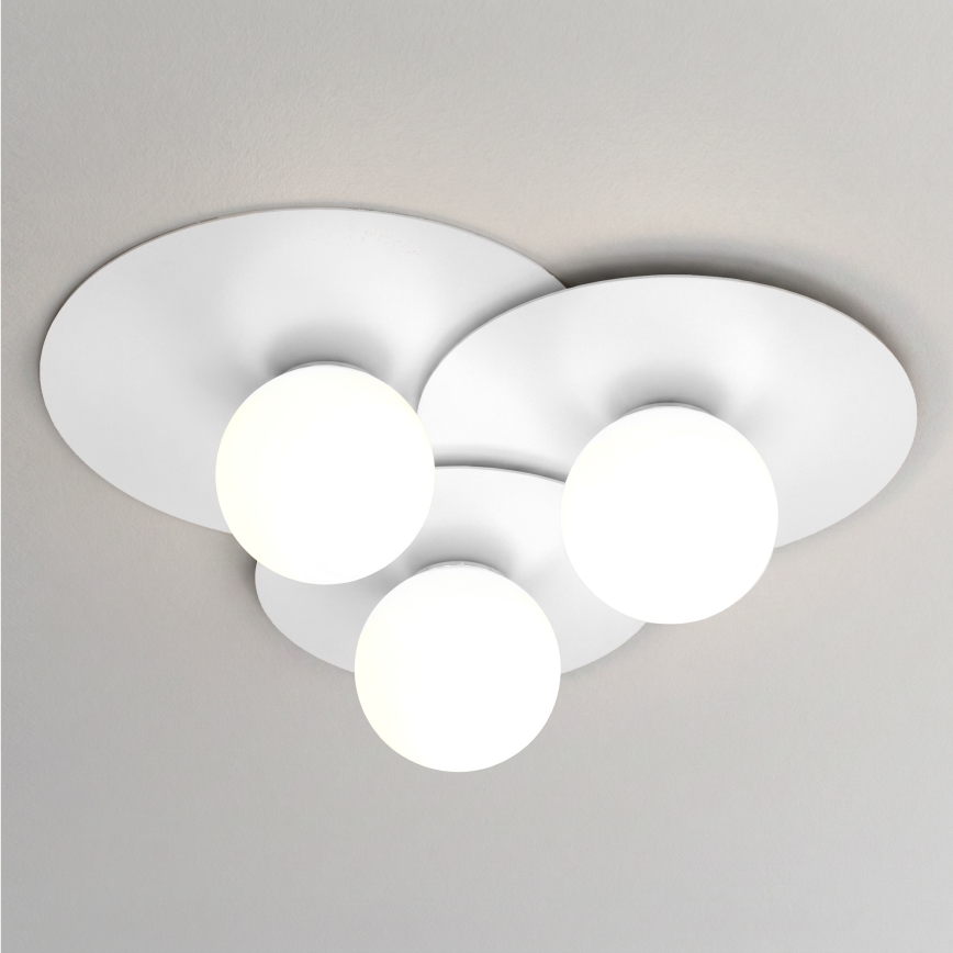 FLAT Ceiling Light, 3xE27/15W/230V, 55x60 cm, White