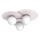 FLAT Ceiling Light, 3×E27 / 15W / 230V, 55×60 cm, cream