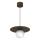 FLAT pendant light on cable 1xE27/15W/230V brown
