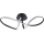 FLAVIA LED Ceiling Light 33W/230V, 24×61 cm, Black