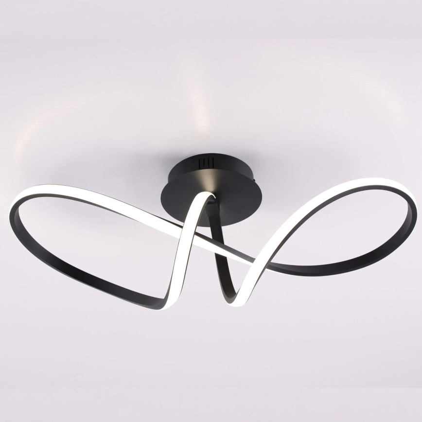 FLAVIA LED Ceiling Light 33W/230V, 24×61 cm, Black