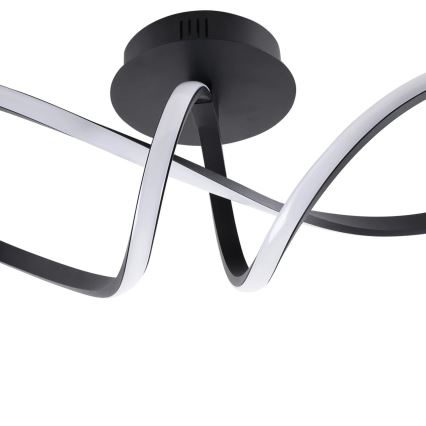 FLAVIA LED Ceiling Light 33W/230V, 24×61 cm, Black