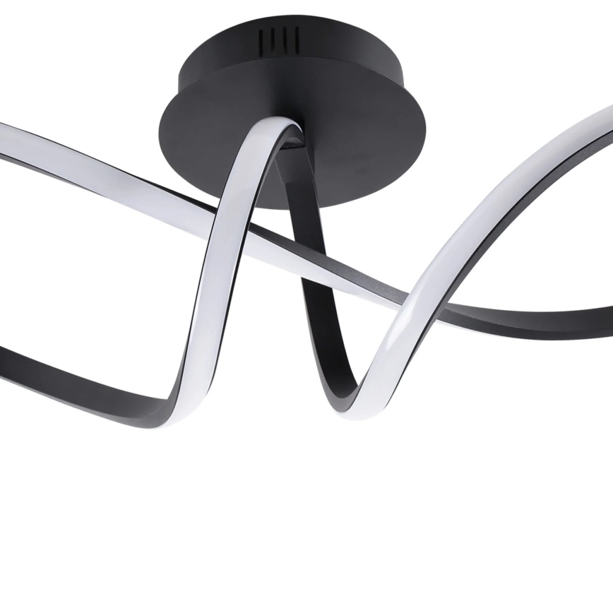 FLAVIA LED Ceiling Light 33W/230V, 24×61 cm, Black