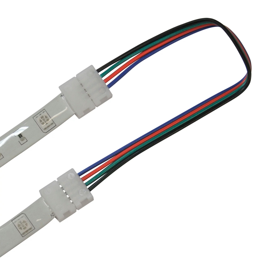 Flexible bifacial connector for RGB LED strips 4pin 10 mm