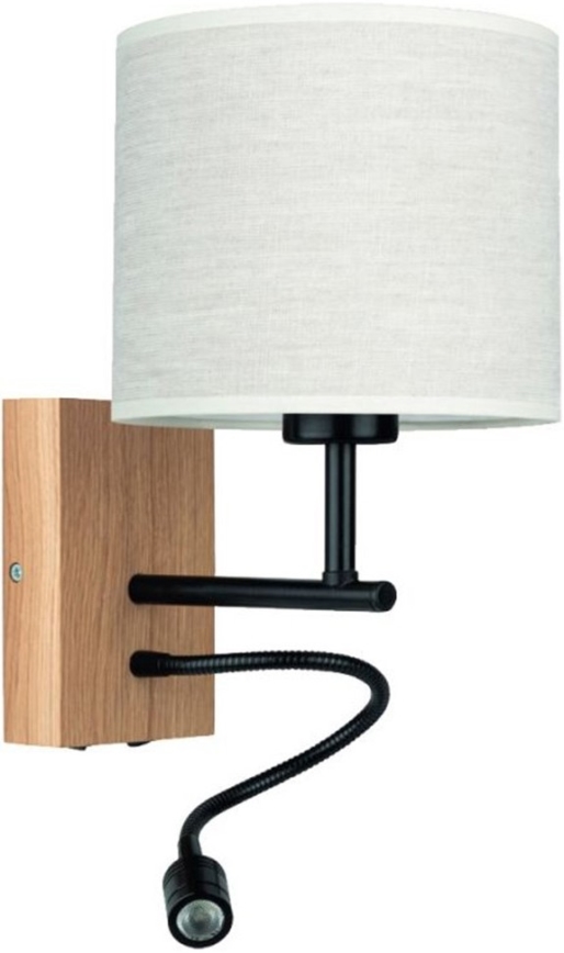 Flexible light BOHO 1xE27/25W + LED/1W/230V oak