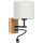 Flexible light BOHO 1xE27/25W + LED/1W/230V oak