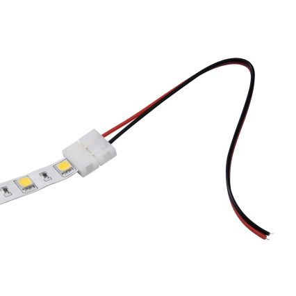 Flexible single-sided connector for 2-pin LED strips 10 mm