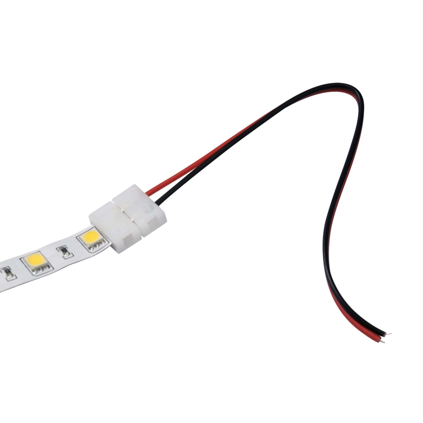 Flexible single-sided connector for 2-pin LED strips 10 mm