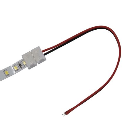 Flexible single-sided connector for 2-pin LED strips 8 mm